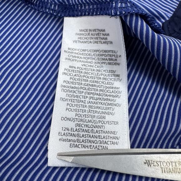 RLX Ralph Lauren Polo Shirt Men’s Size XL Blue Striped Dallas Country Club Golf - Picture 6 of 10